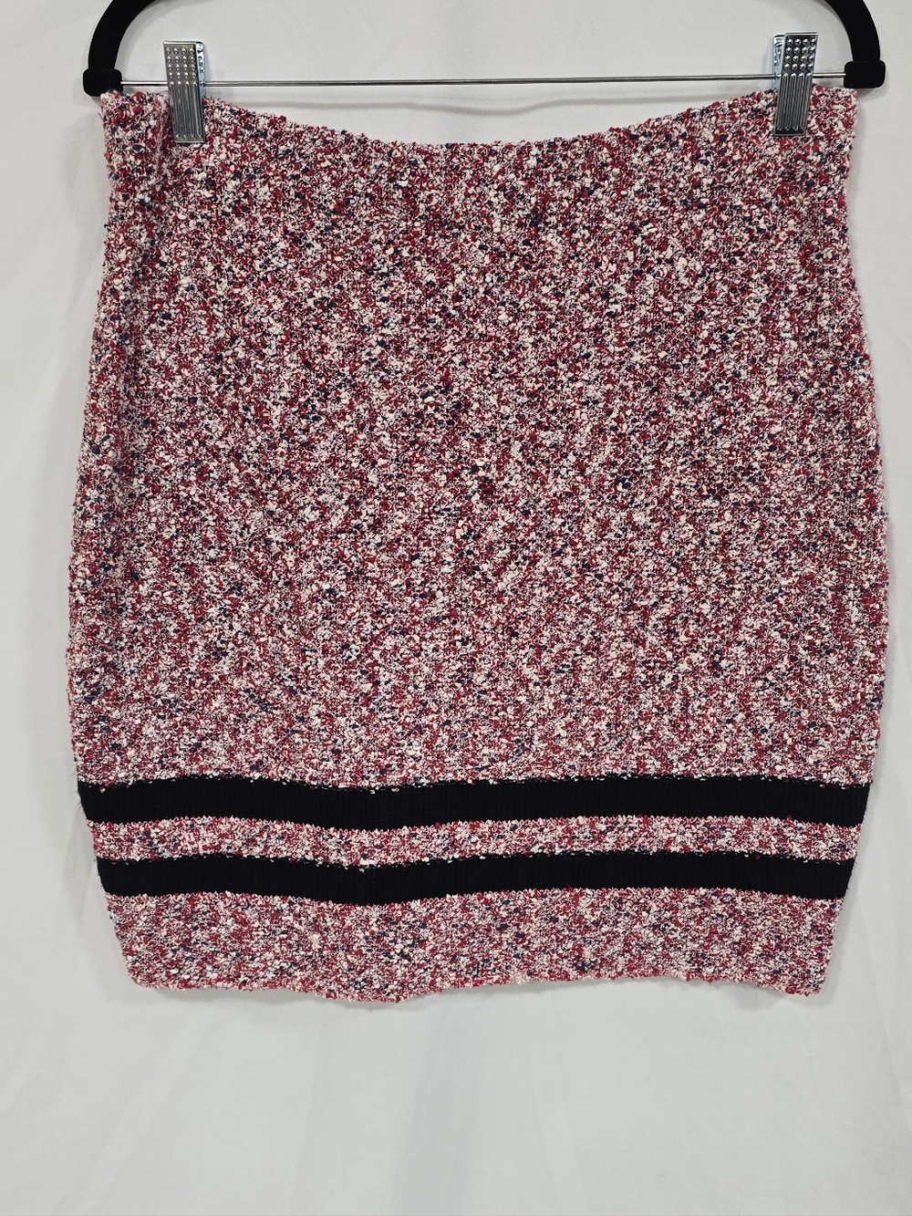 Rag & Bone L Halstead boucle varsity skirt runway tweed, pull up, elastic waist - Picture 7 of 8